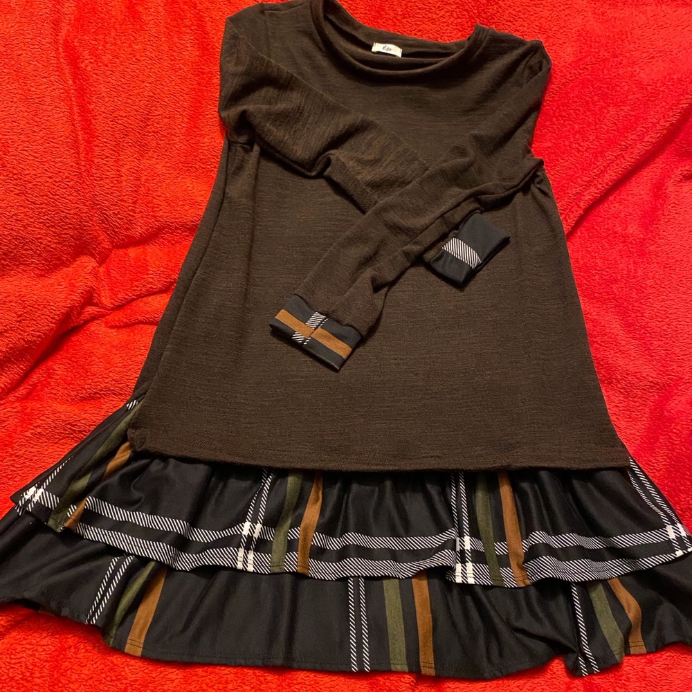 Plaid mini dress size Medium